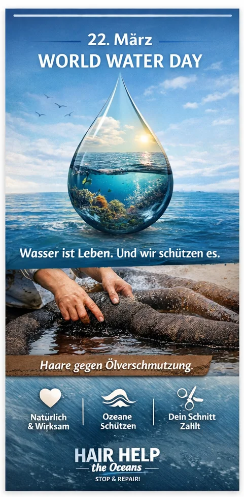 HAIR HELP the Oceans Poster zum World Water Day